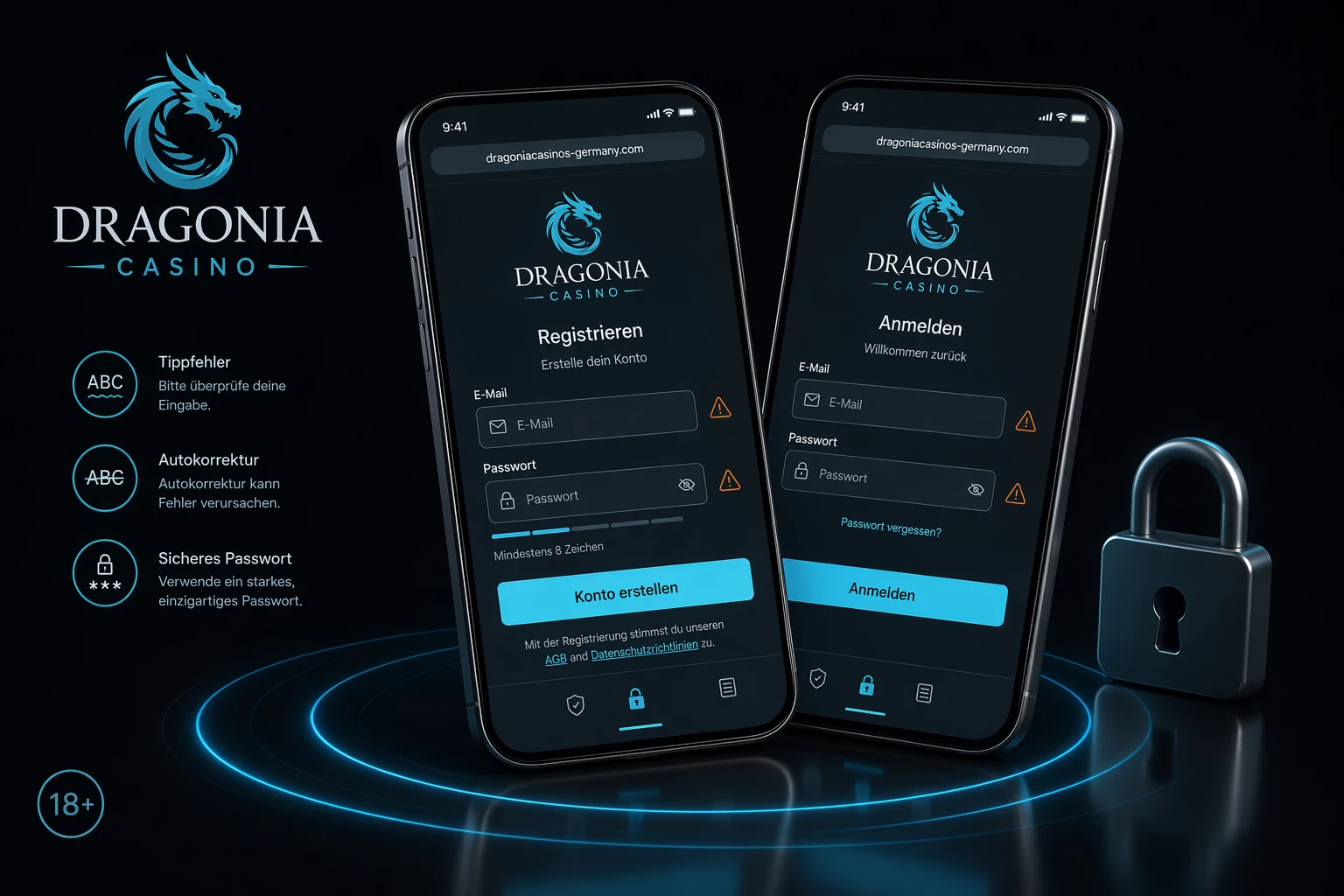 Registrierung und Dragonia mobile Login unterwegs
