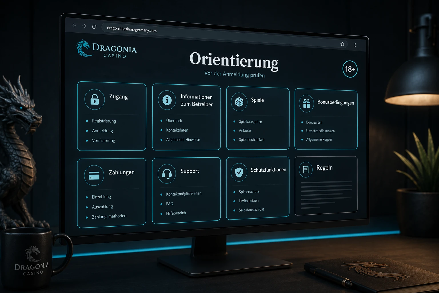 Dragonia Casino als Plattform: Orientierung vor der Anmeldung