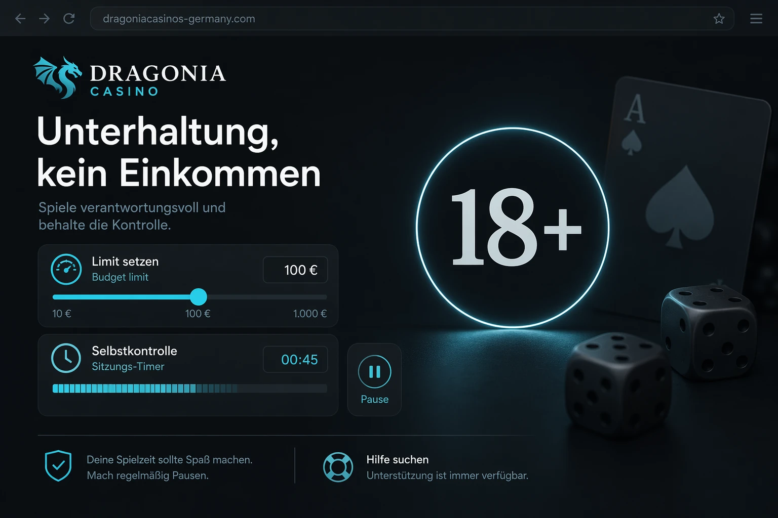Verantwortungsvolles Spielen und 18+
